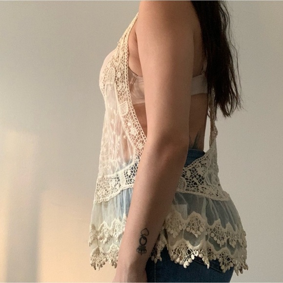 π Lace boho style cream colour Parisian Collection size SM π - Picture 3 of 8